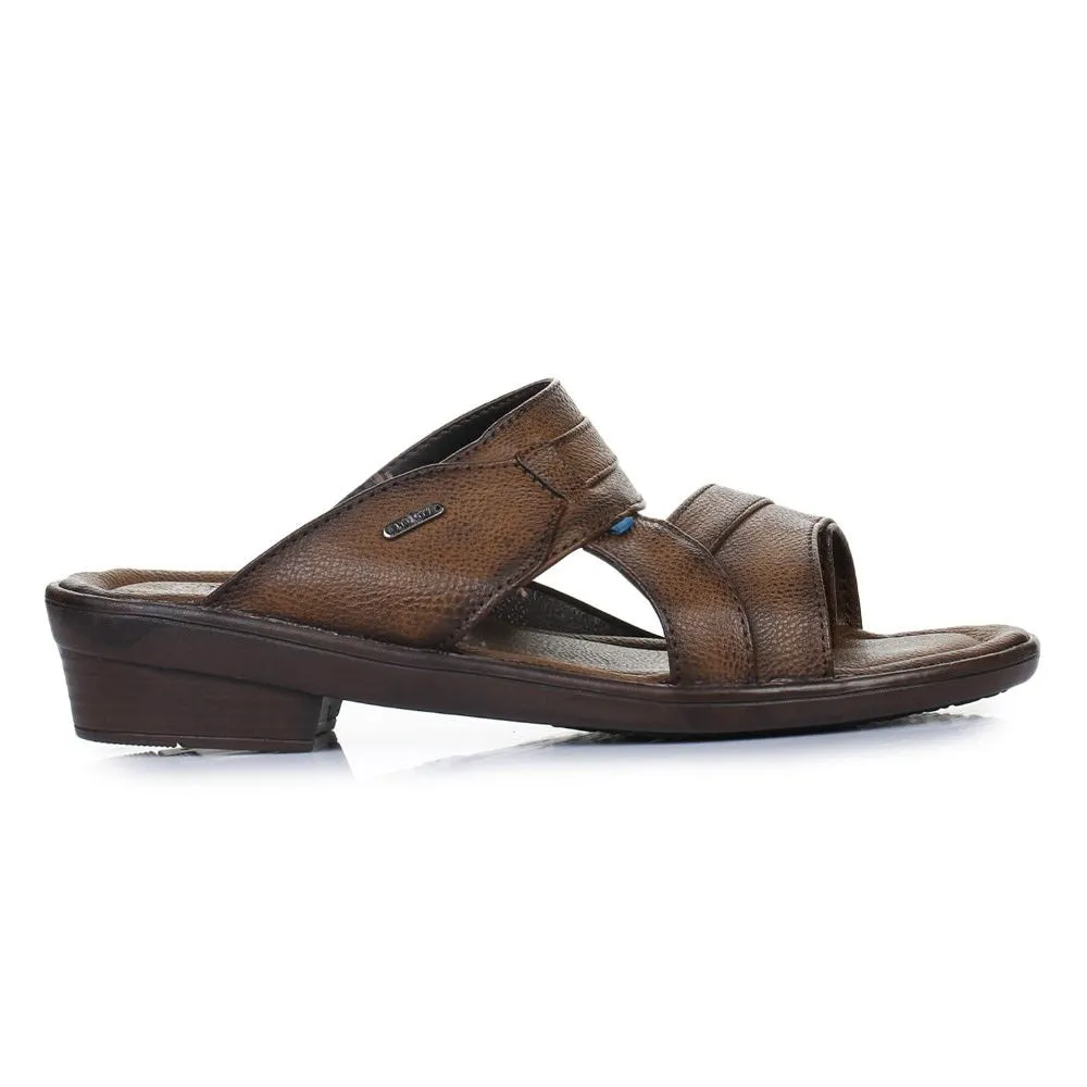 Coolers Casual (Brown) Slippers For Men 7153-601N By Liberty Slippers Suede Sole