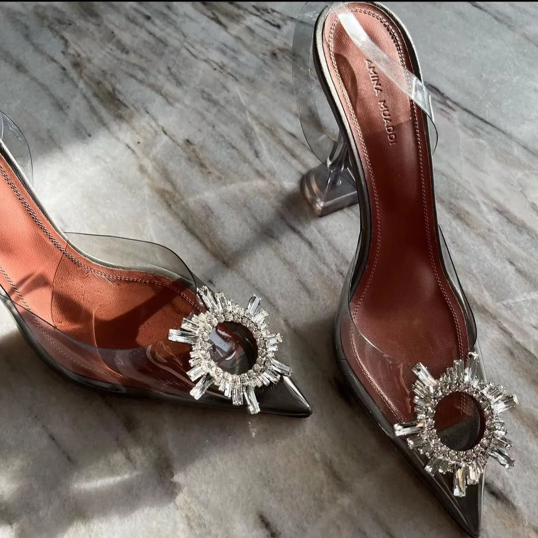 Crystal PVC Heel High Heel Dance