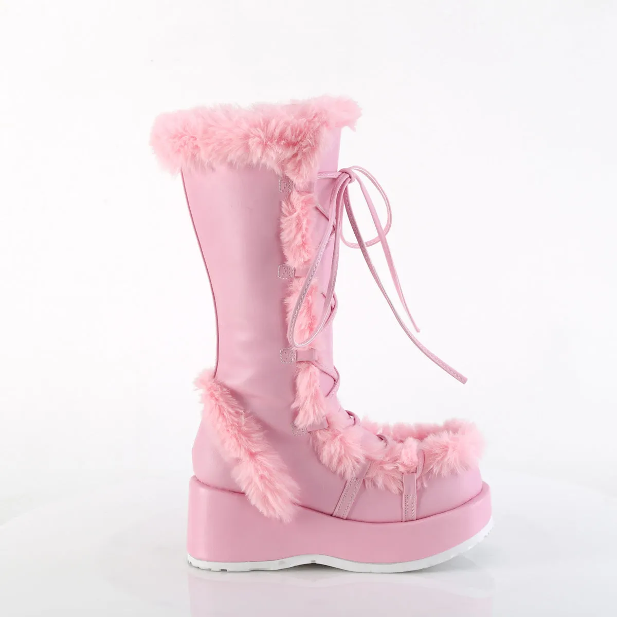 CUBBY-311 DemoniaCult Baby Pink Vegan Leather Sexy Women's Mid-Calf & Knee High Boots (Alternative Footwear) Toy Story Shoes Adidas