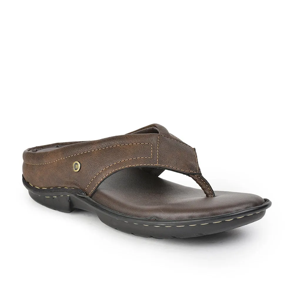 Coolers Brown Casual Slippers For Men AVN-08 By Liberty Macy Slippers