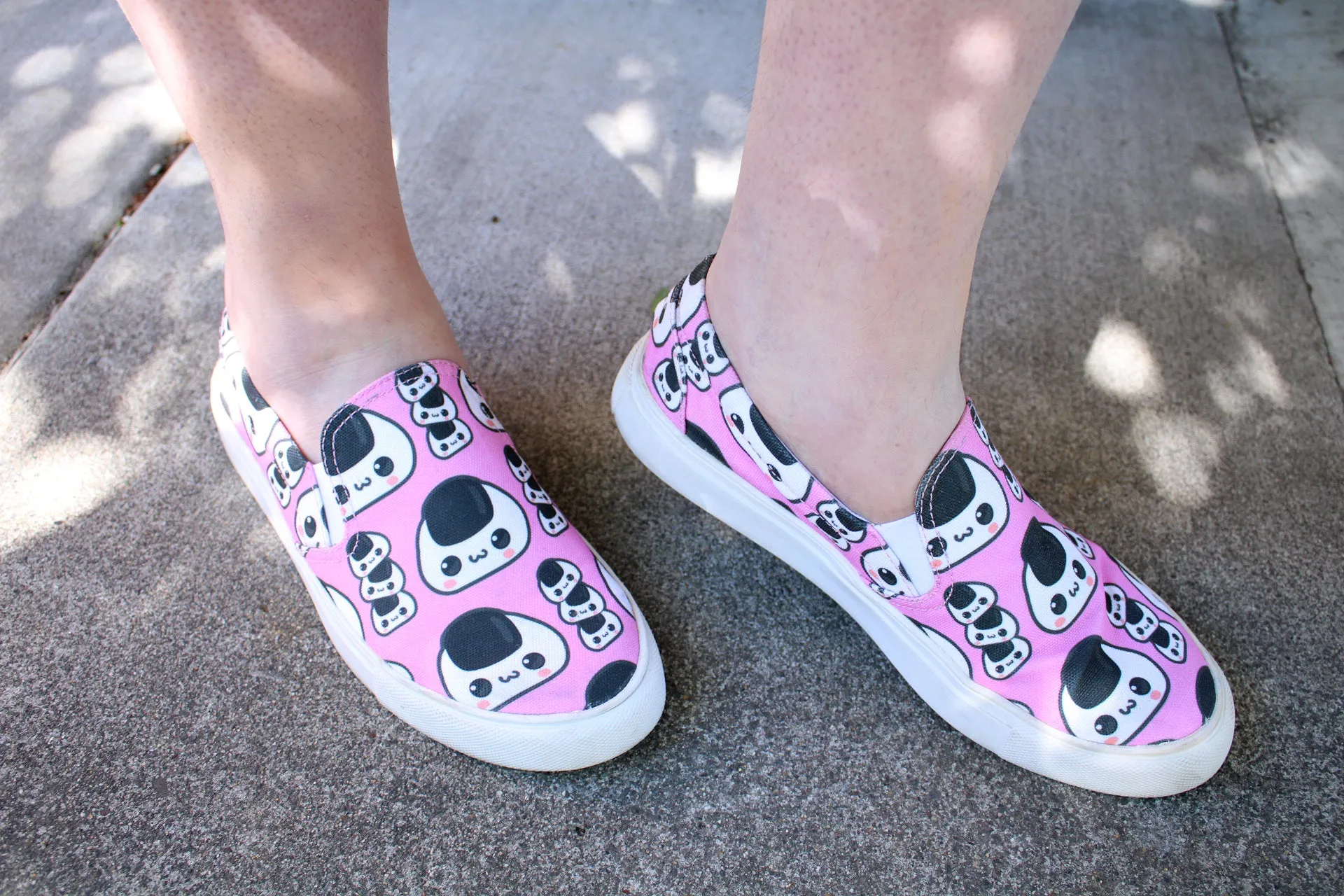 Kendrick Lamar Asics Shoes Cute Rice Ball Pink Women's Slip On Shoes