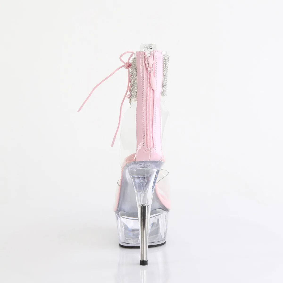 Asics Shoes San Francisco DELIGHT-624RS Pleaser Clear/Baby Pink Sexy Platform Shoes (Pole Dancing Heels)