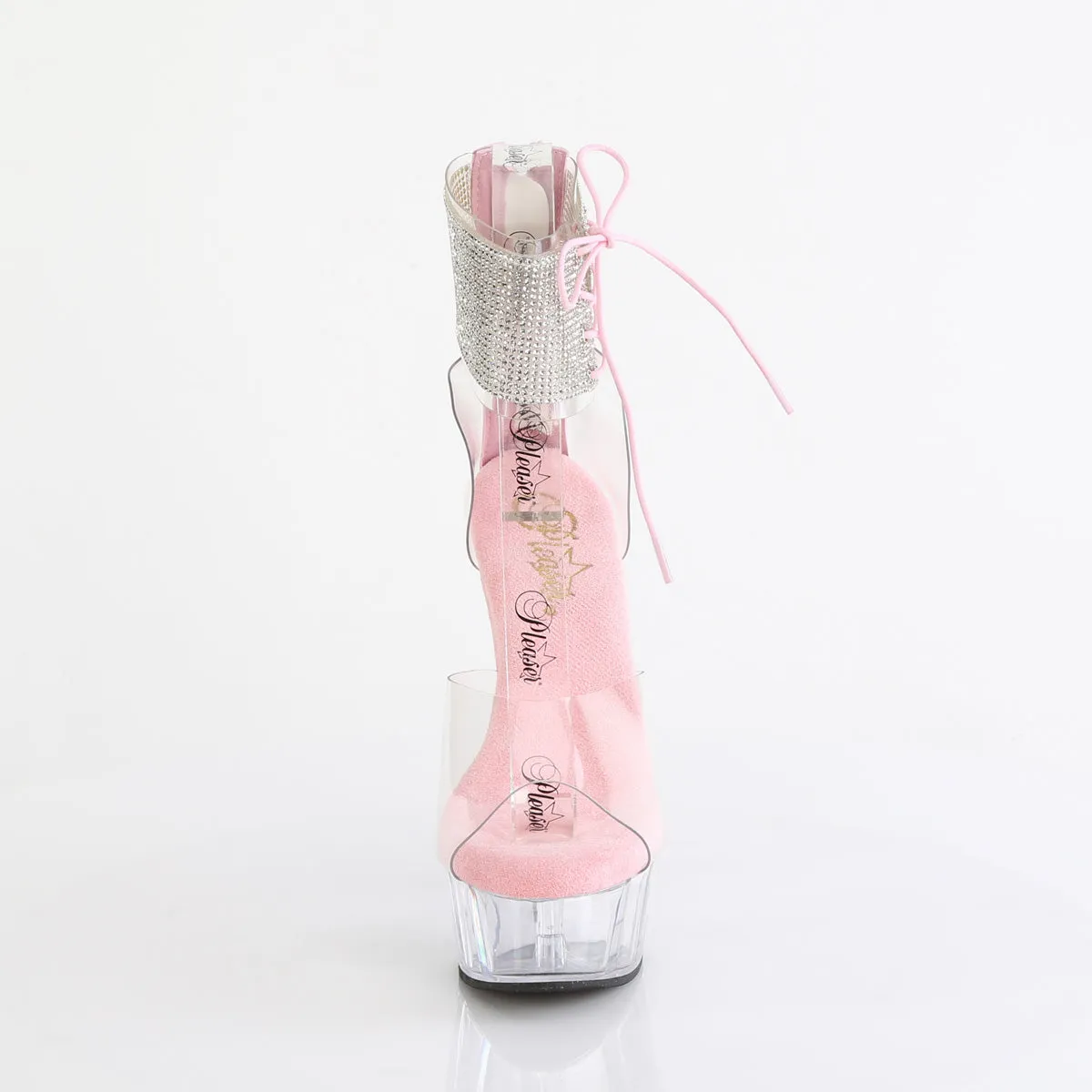 DELIGHT-624RS Pleaser Clear/Baby Pink Sexy Platform Shoes (Pole Dancing Heels) Asics Tokyo Shoes