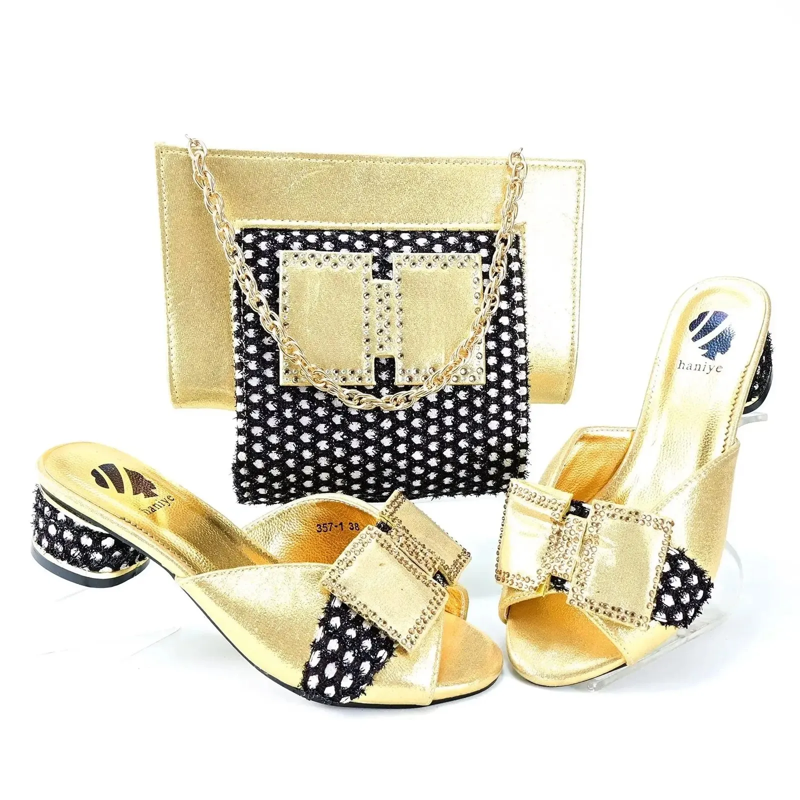 Plaid High Heels Design Women's Dark Green High Heels Fashion Pointed Noble Princess Party Wedding Sandals Set