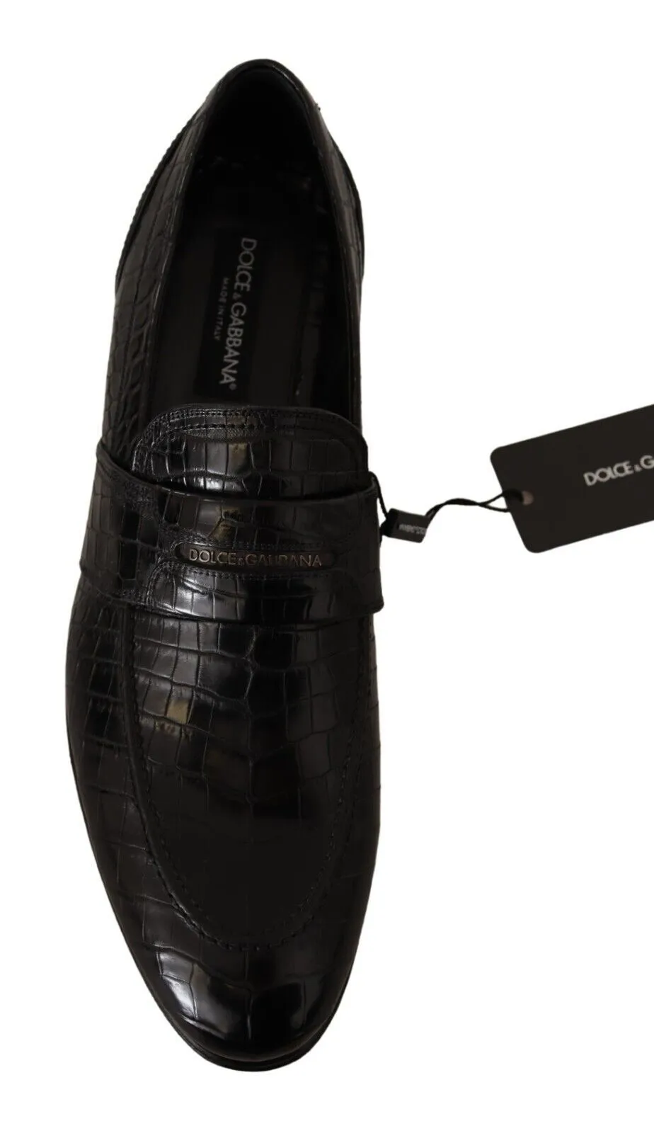 Freda Salvador Elba Loafers Dolce & Gabbana Elegant Crocodile Leather Moccasin Shoes