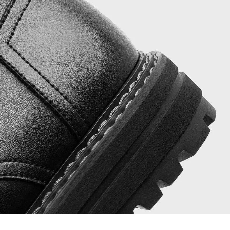 Dr Martens Boots Men's Trendy Plus Velvet Working Wear Insulated Work Boots For Winter