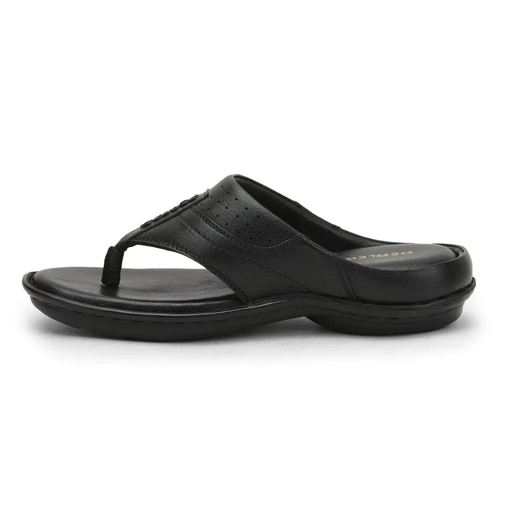 Healers Casual Slipper For Men (Black) ER-56 By Liberty Max Air Slides