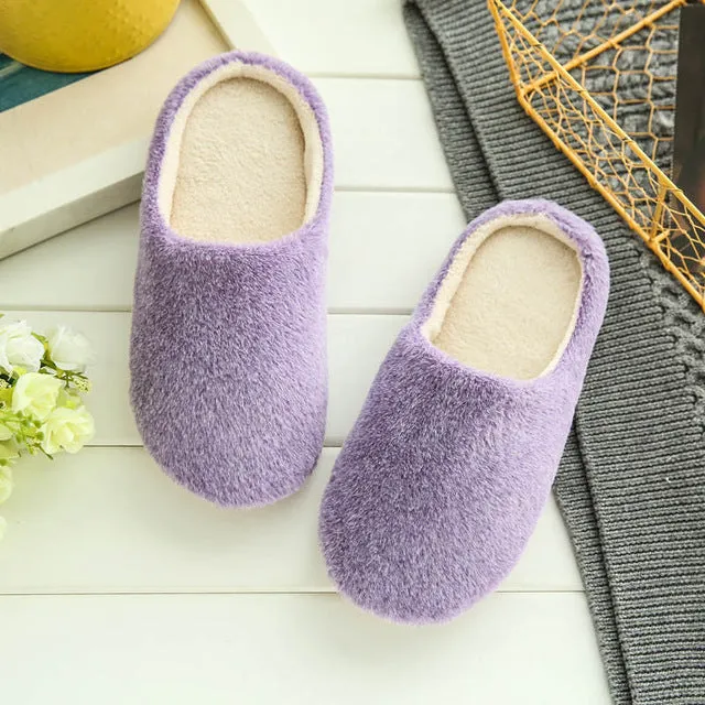 2017 Indoor House Slipper Soft Plush Cotton Cute Slippers Shoes Non-Slip Floor Home Furry Slippers Women Shoes For Bedroom WS314 The Ruby Slippers