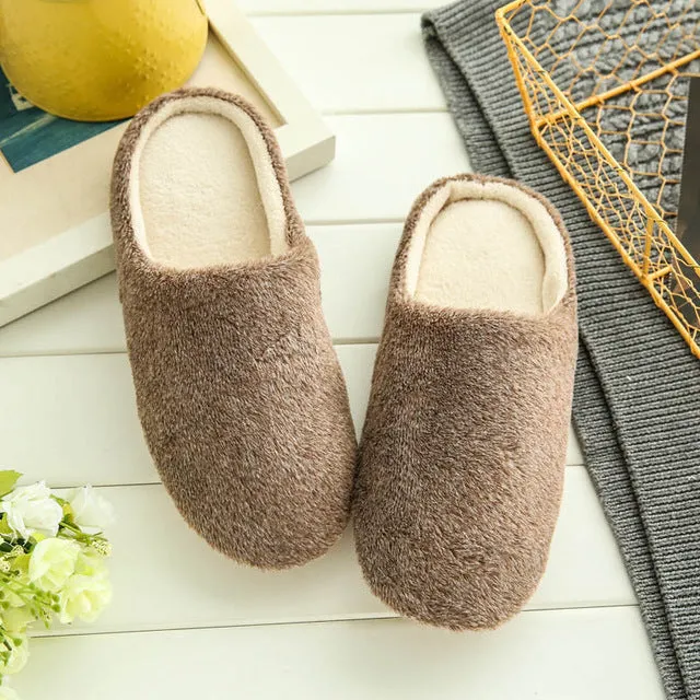 Female Fur Slides 2017 Indoor House Slipper Soft Plush Cotton Cute Slippers Shoes Non-Slip Floor Home Furry Slippers Women Shoes For Bedroom WS314