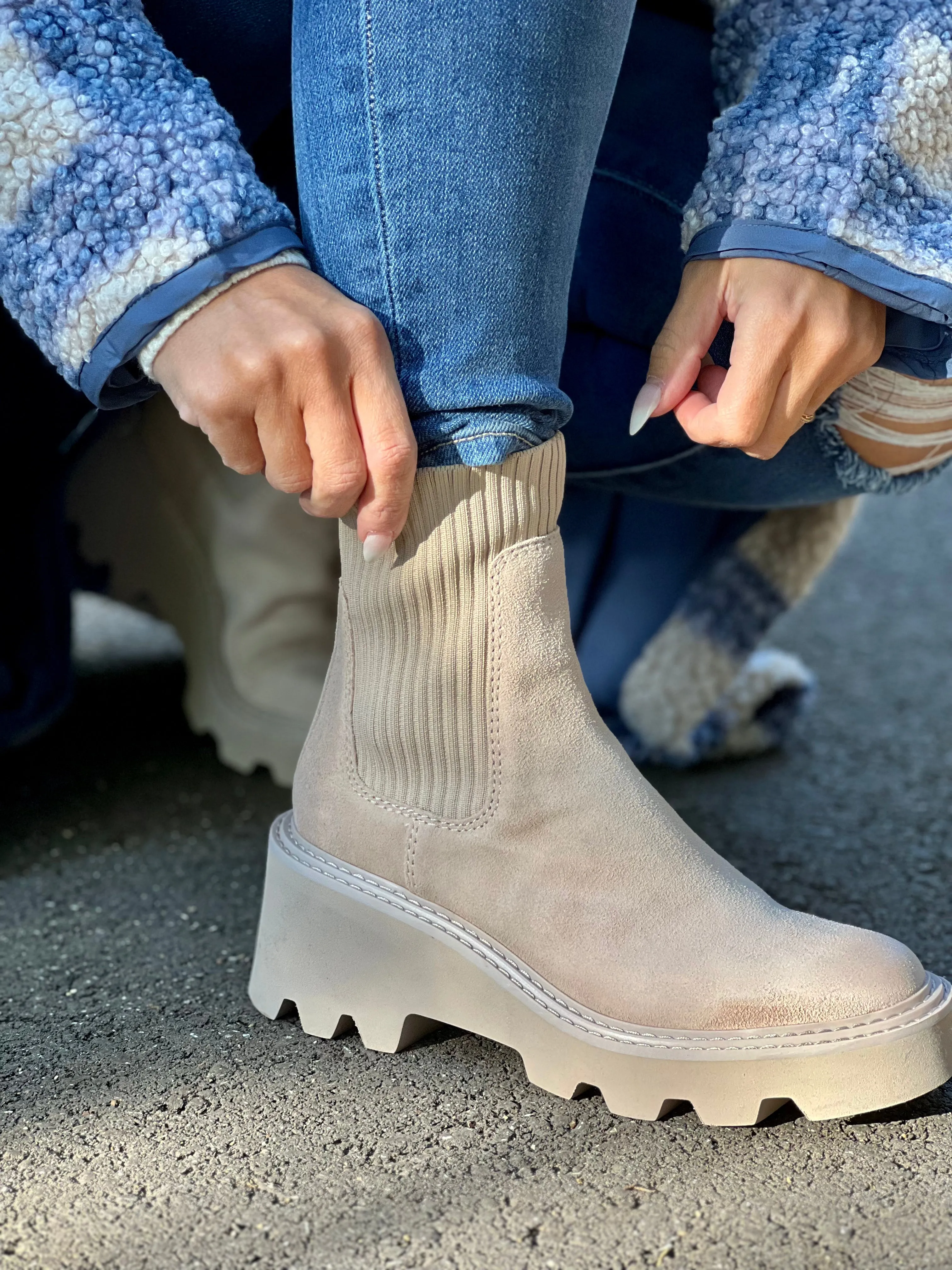 Adidas Puremotion Adapt Shoes Hoven H20 Suede Boot (Dune) by Dolce Vita