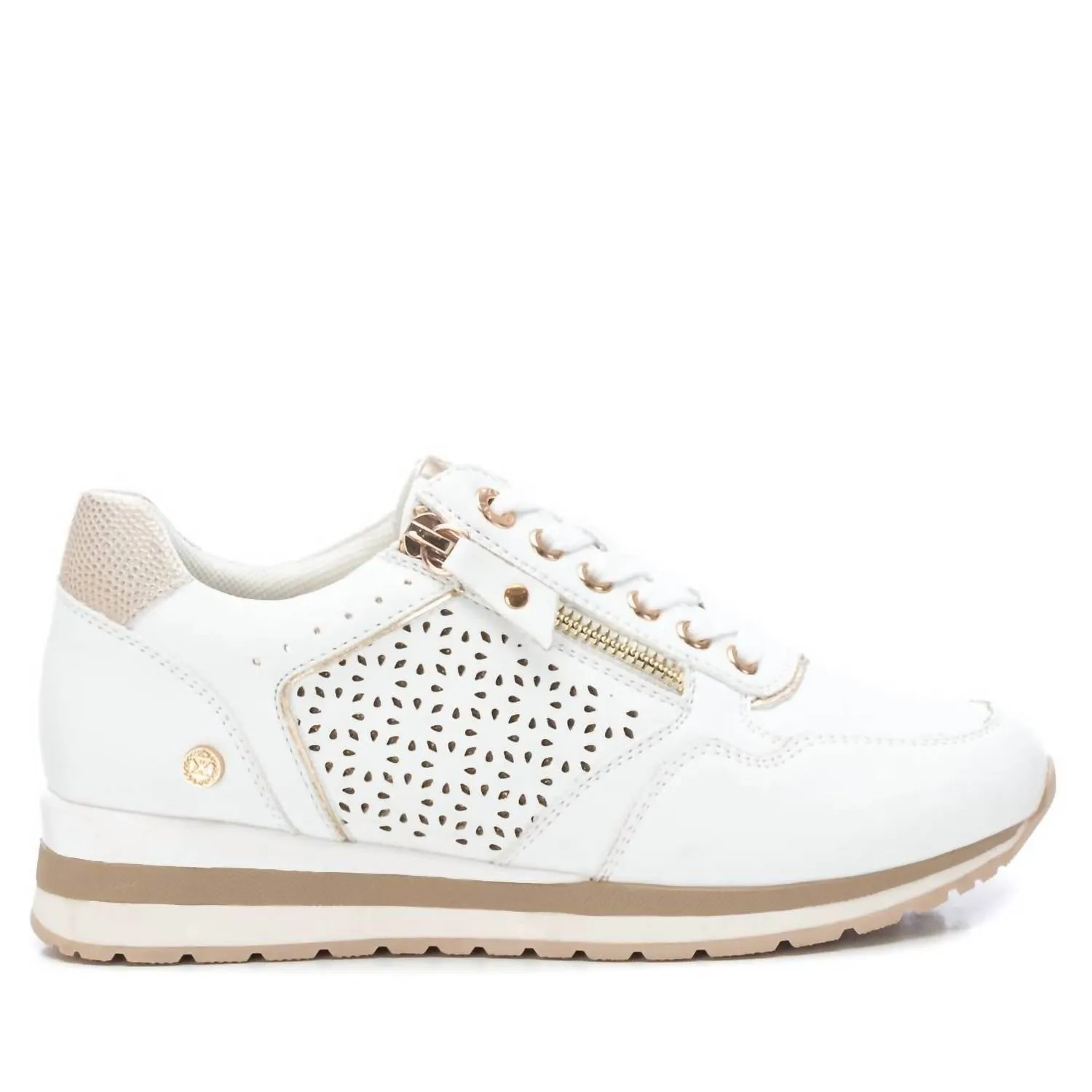 Xti - Women's Lace-Up Sneakers Rhinestone Sneakers