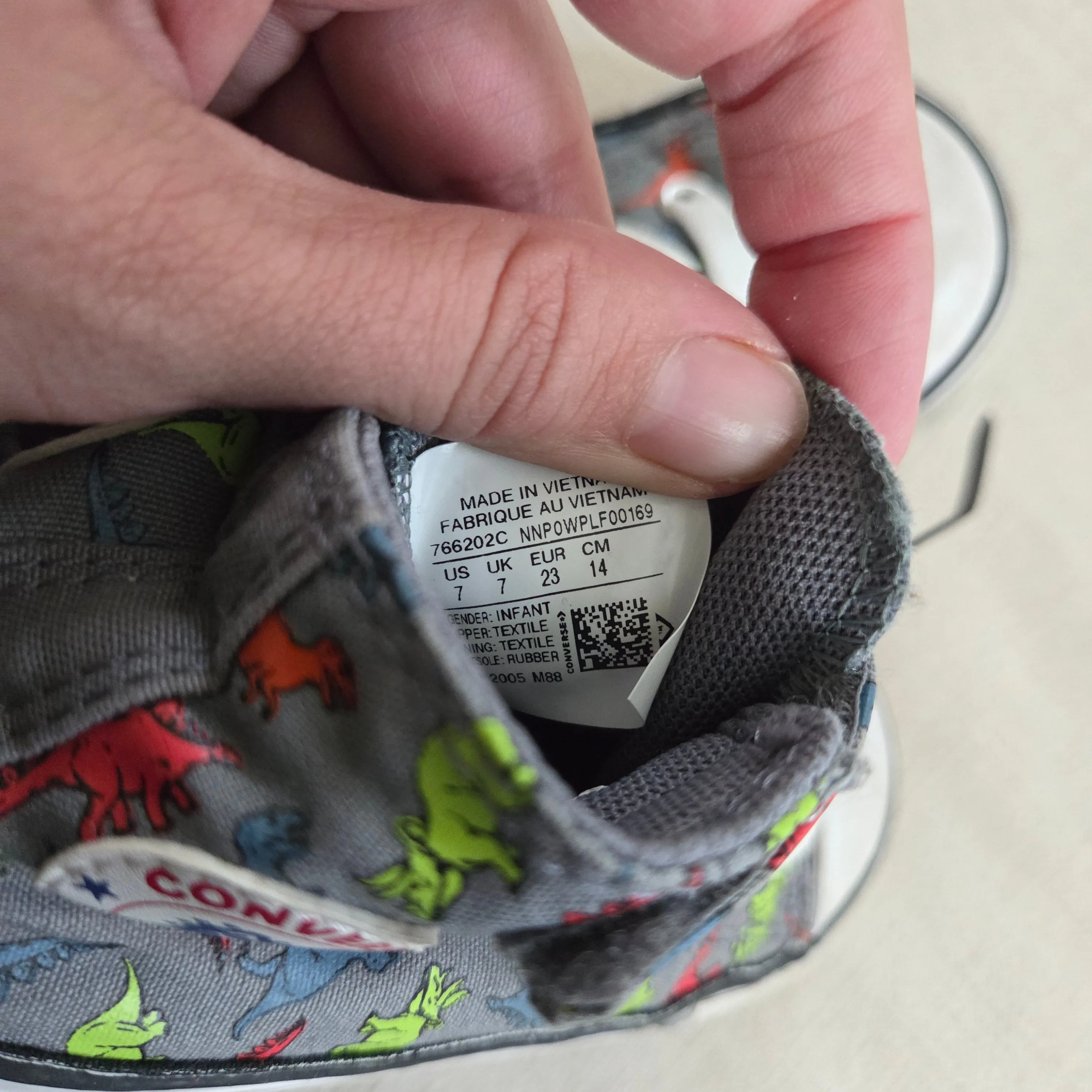 Comparison Asics Running Shoes Converse Dinosaur No-Tie Hightops toddler 7