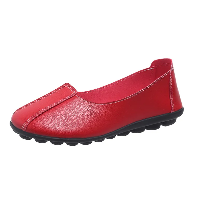 2022 Summer Style Women Ballet Flats Round Toe Slip On Shoes Red Flats Shoes White Woman Loafers Zap Chanel Loafers