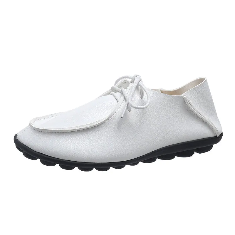 North Face Loafers 2022 Summer Style Women Ballet Flats Round Toe Slip On Shoes Red Flats Shoes White Woman Loafers Zap