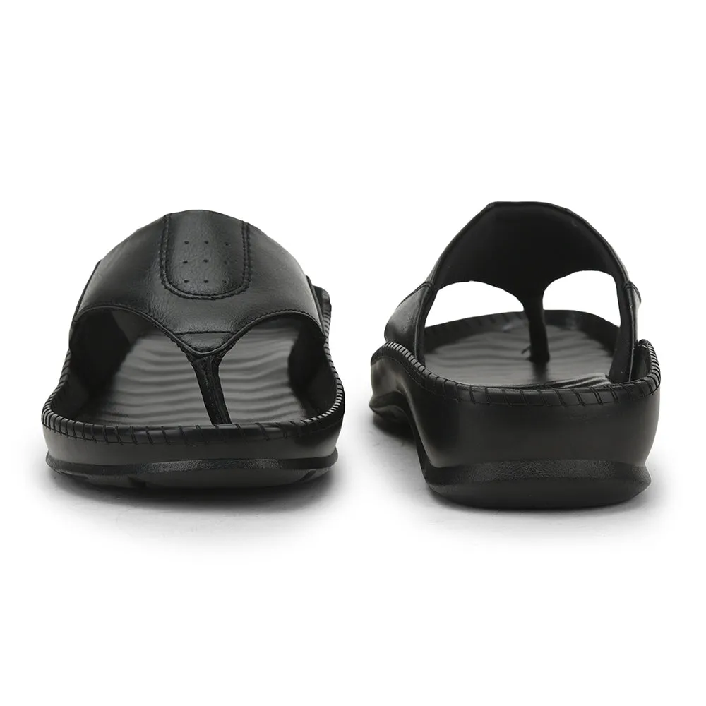 Slippers Name Coolers Black Casual Slipper For Men META-1 By Liberty