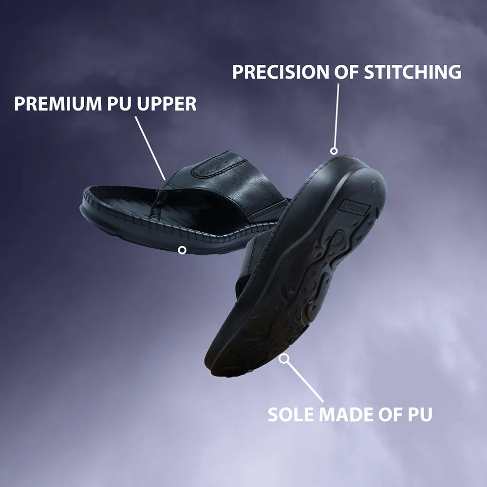 Coolers Black Casual Slipper For Men META-1 By Liberty Love To Lounge Slippers Primark