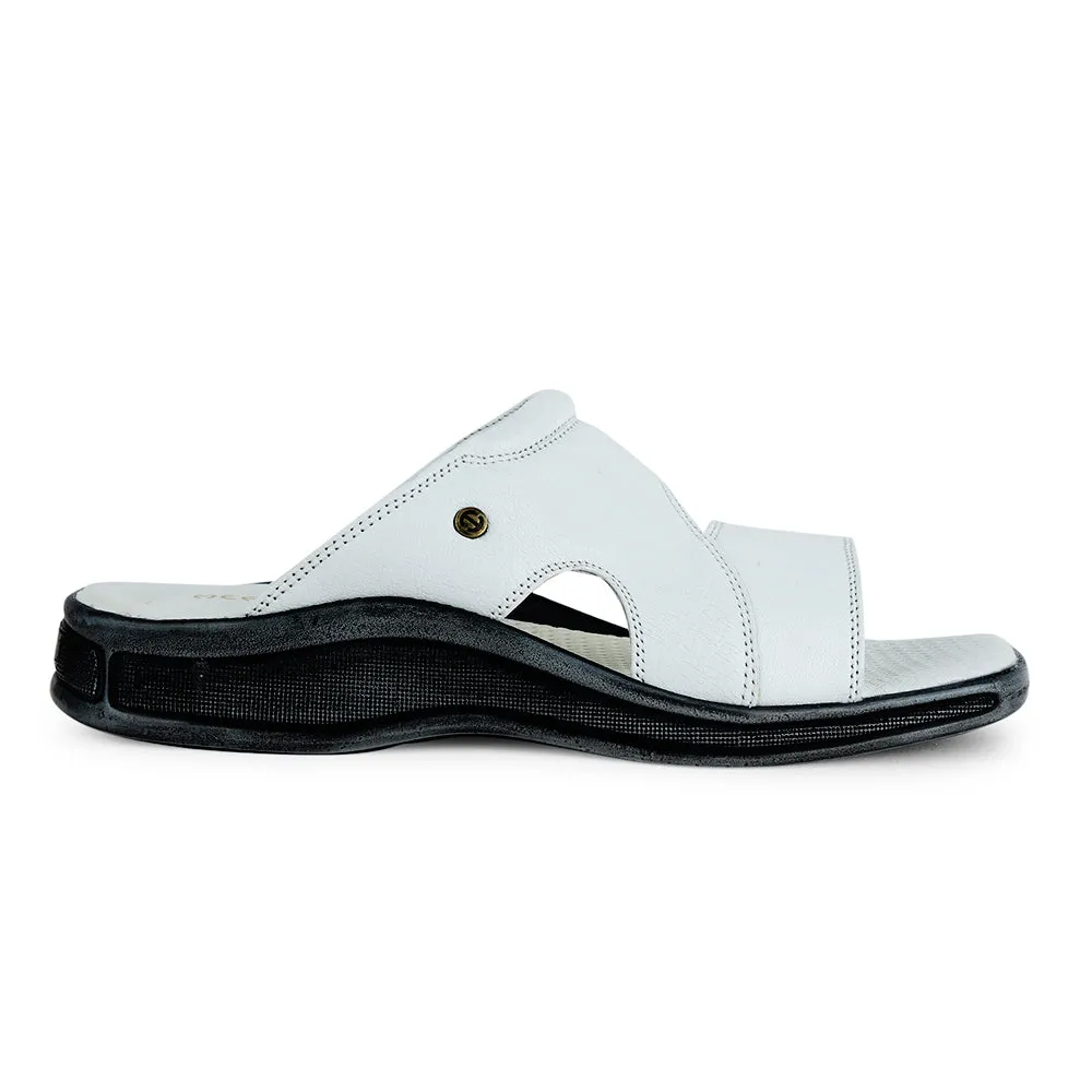 Grandparent Slippers Healers by Liberty Men 2050-804D White Casual Slippers