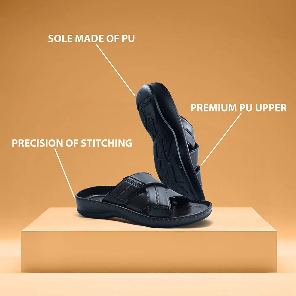 Healers Brown Casual Slippers For Men STARC-2E By Liberty Bj Slippers