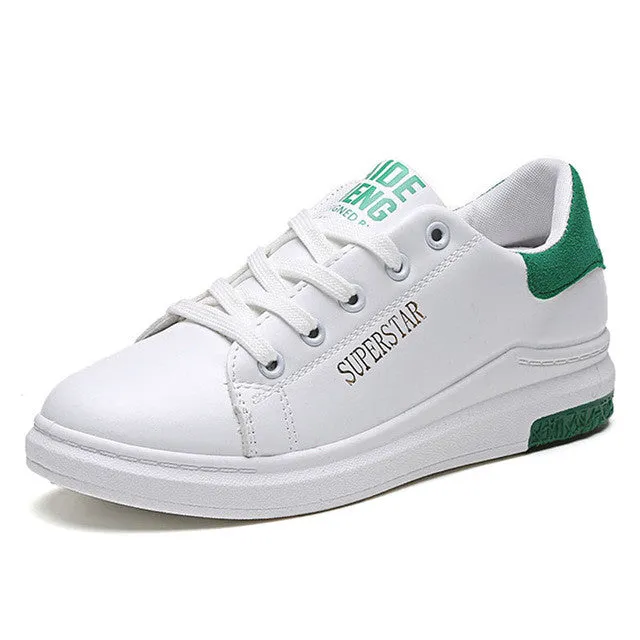 Peep Toe Flat Shoes Women Flat Shoes White Fashion New Brand Trainers Lace Up Flats Comfortable Ladies Casual Shoes Chaussure Femme