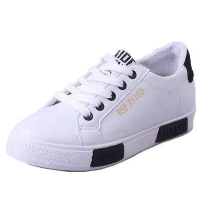 Women Flat Shoes White Fashion New Brand Trainers Lace Up Flats Comfortable Ladies Casual Shoes Chaussure Femme Heeled Shoes That Turn Into Flats