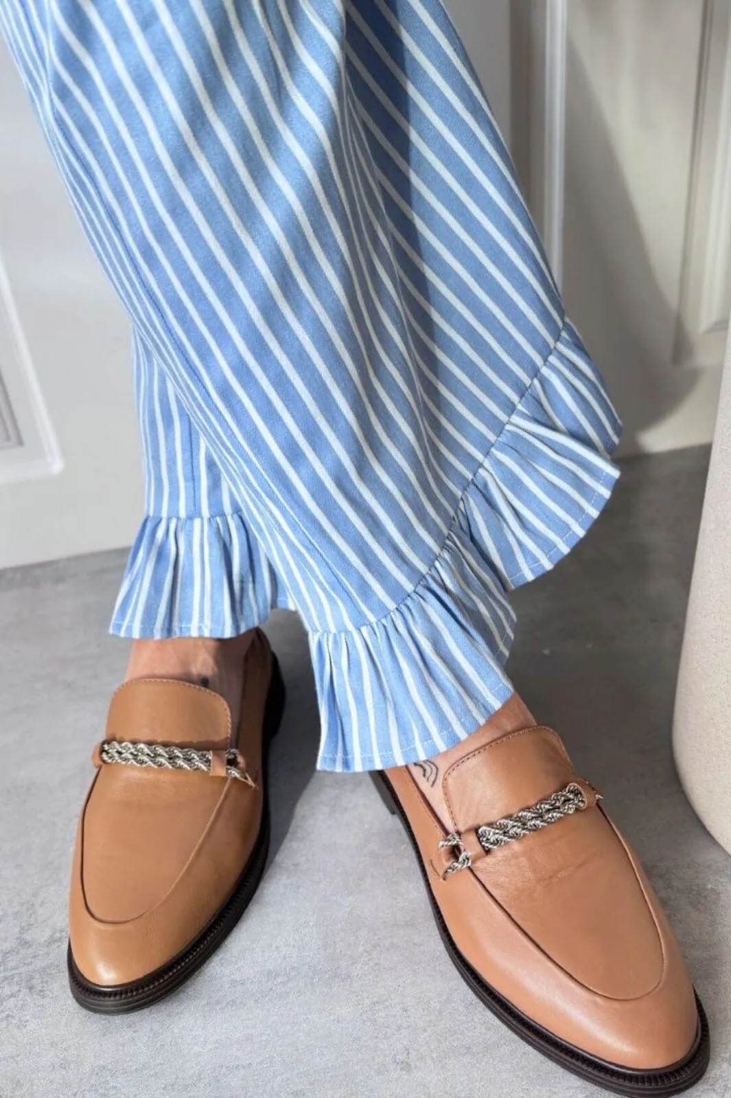 Loafers With Penny Copenhagen Shoes - Love And Walk - 0133 Cappuccino