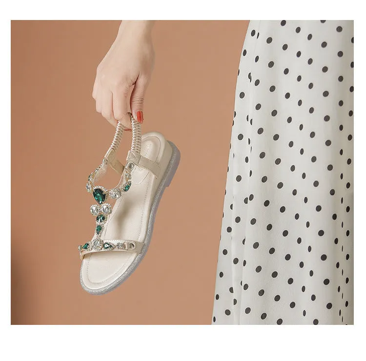 Vanccy Elegant Luxury Women's Rome Sandals Asics Shoes Original Price