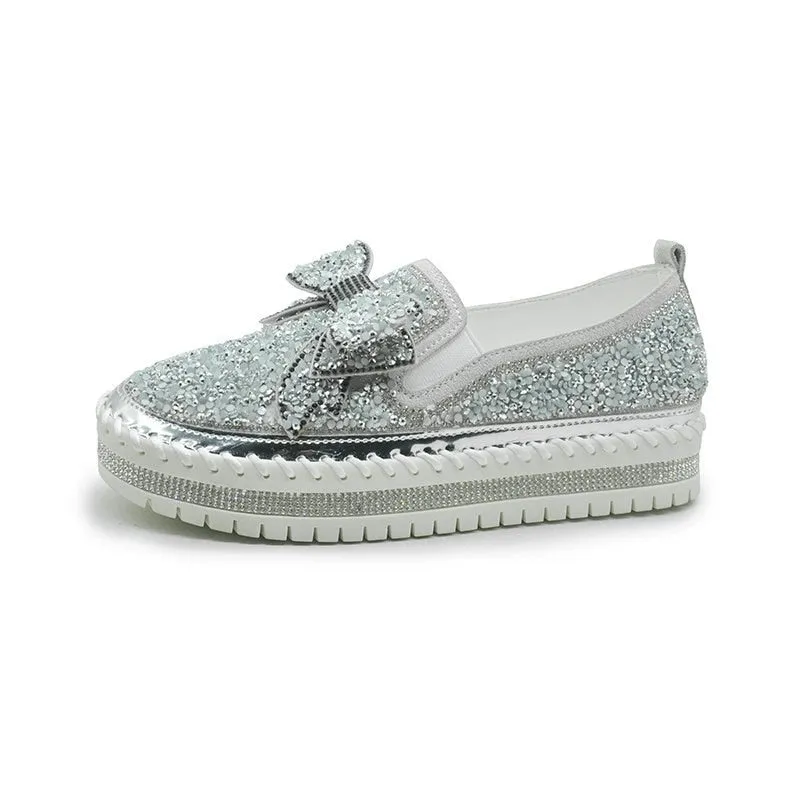 Anke | Damen Schuhe  Bequeme Slip-on mit Strass, Flexibel Ann Taylor Loafers