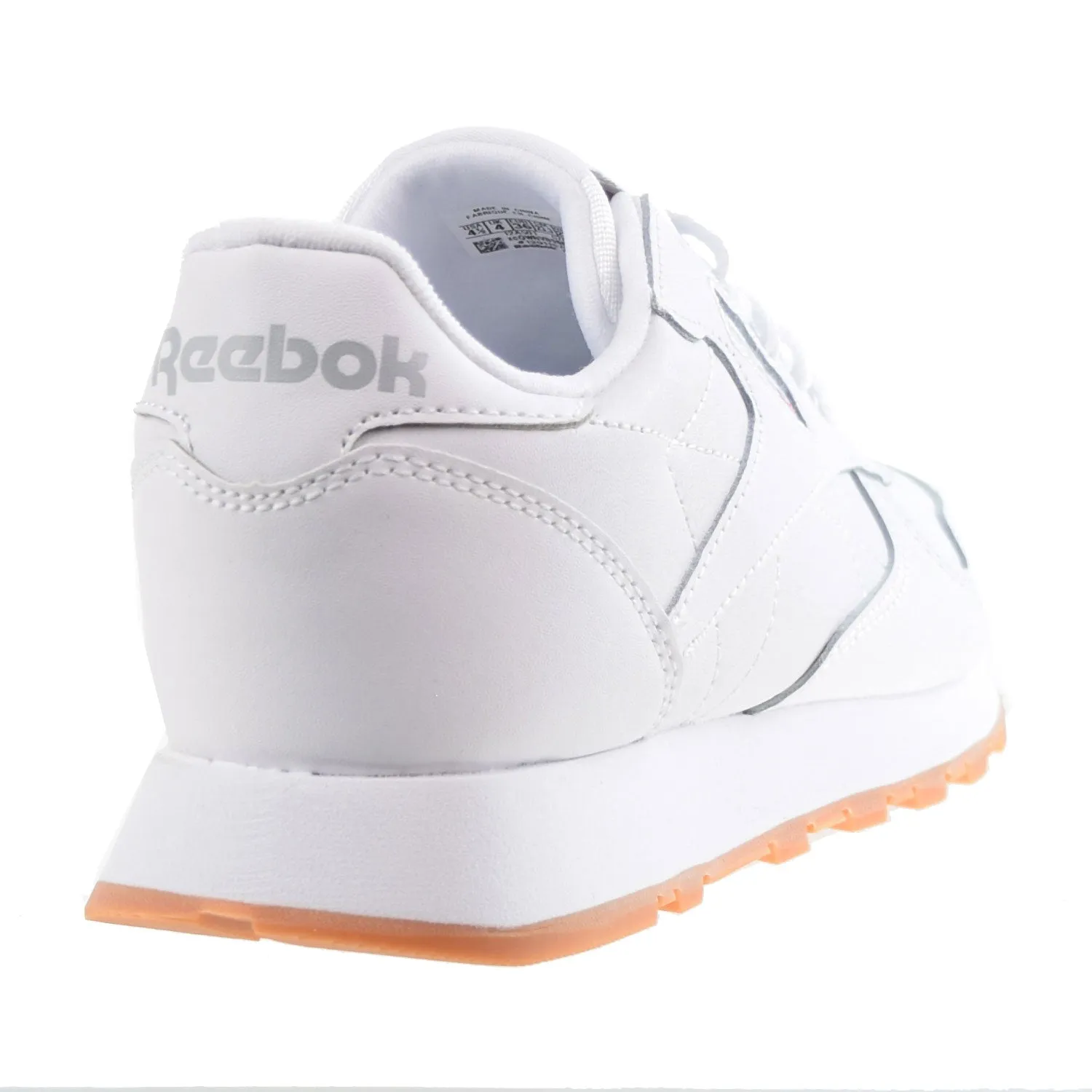 Shot Put Shoes Asics Reebok Classic Leather Big Kids' Shoes Footwear White-Rubber Gum