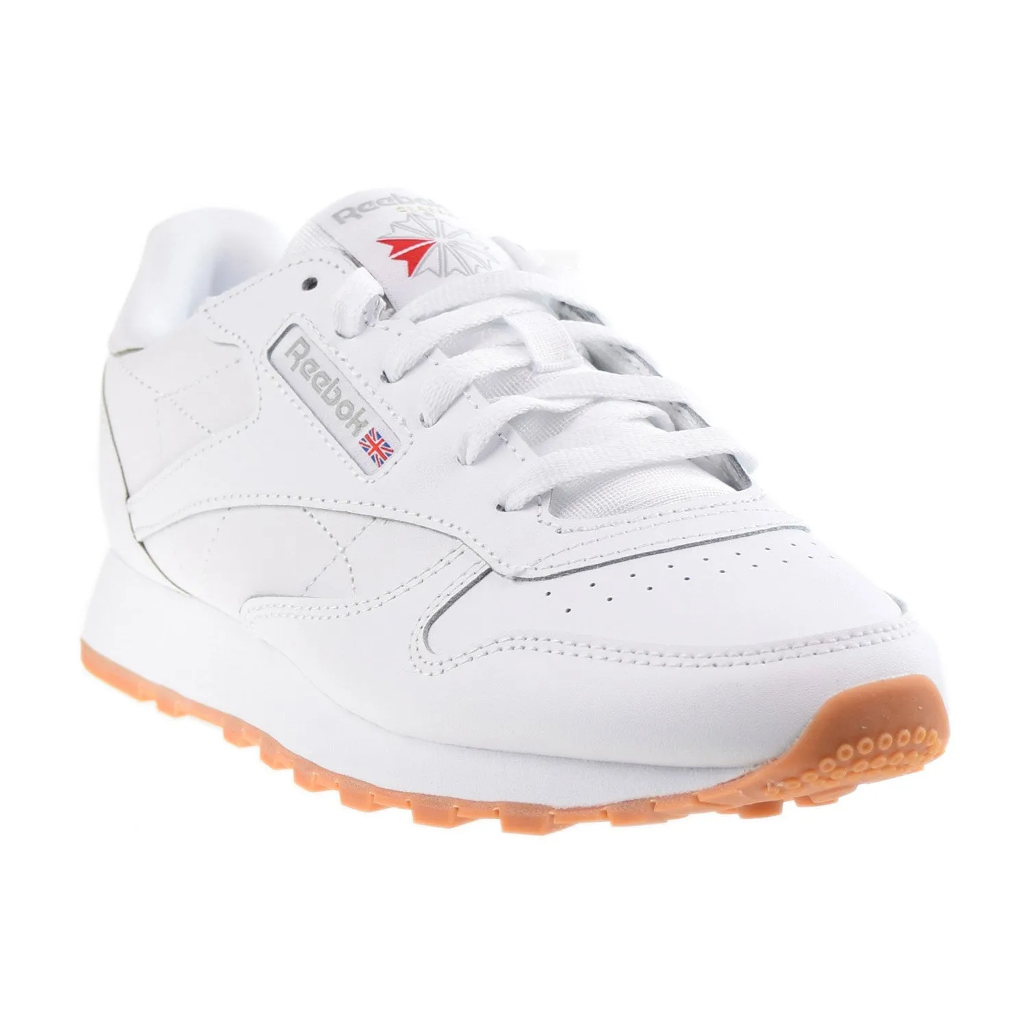 Reebok Classic Leather Big Kids' Shoes Footwear White-Rubber Gum Asics Super Running Shoes
