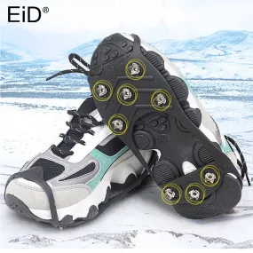 EiD 1Pair 8Teeth Anti-Skid Ice Gripper Spike Winter Climbing Anti-Slip Snow Spikes Grips Cleats Over Shoes Covers Crampon Unisex Asics Gel Venture 8 Running Shoe