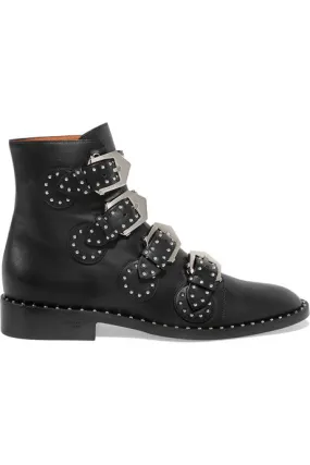 Damian Lillard Shoes Adidas Elegant studded leather ankle boots