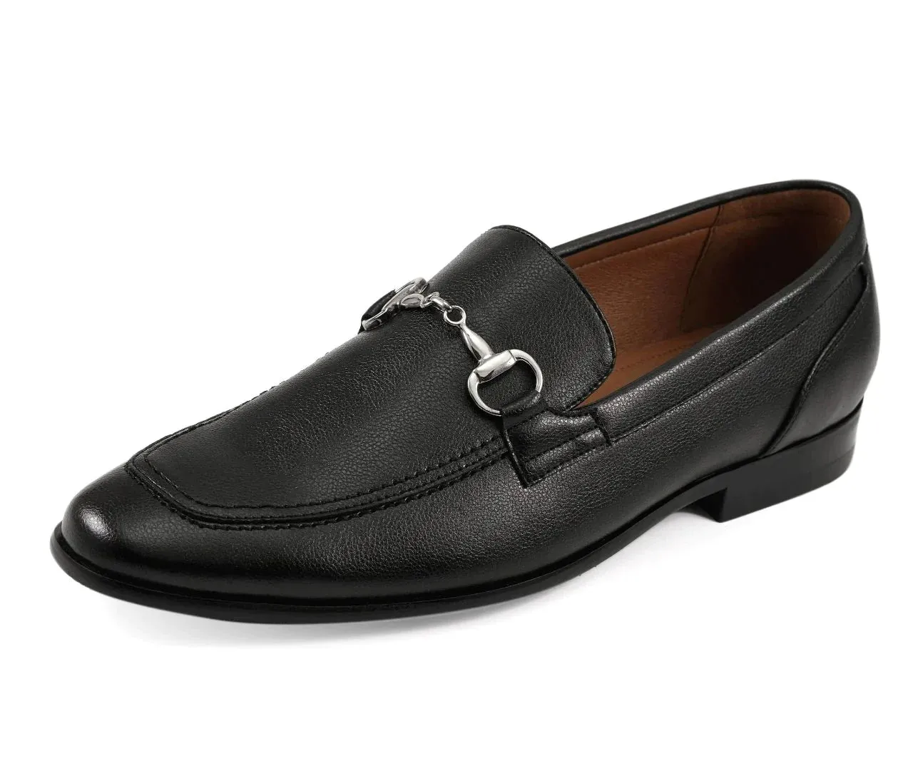 Men Dress Shoes-Marco Black Double Monk Dress Shoes