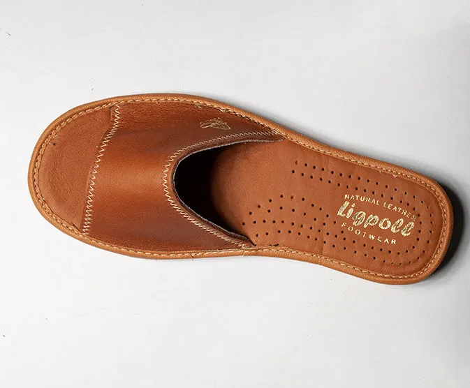Women's Brown Classic Open Toe Slippers | LIG-04 Martini And Slippers