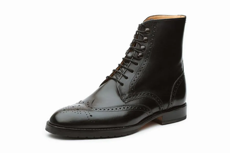 Adidas Barricade Tennis Shoes Review Leather Wingtip Brogue Boot - Black