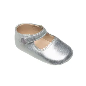 Asics Anti Pronation Shoes Mary Jane Baby, Silver