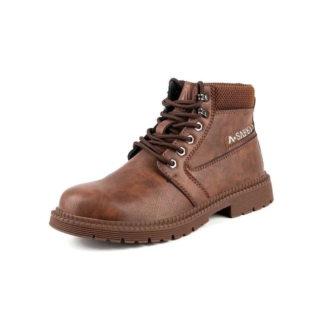 Women's 6" Steel Toe Boots - Rubber Sole | B079 Best Everyday Work Boots