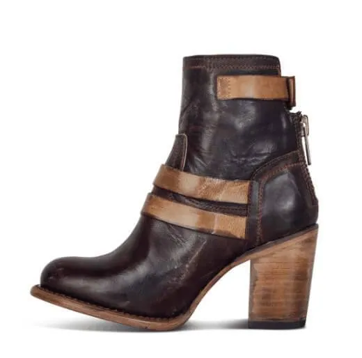 Create Your Own Adidas Shoes Retro Middle High Chunky Heels Ankle Boots