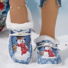 Roxy Anderson Snow Boots European And American Christmas Short Snow Boots Women