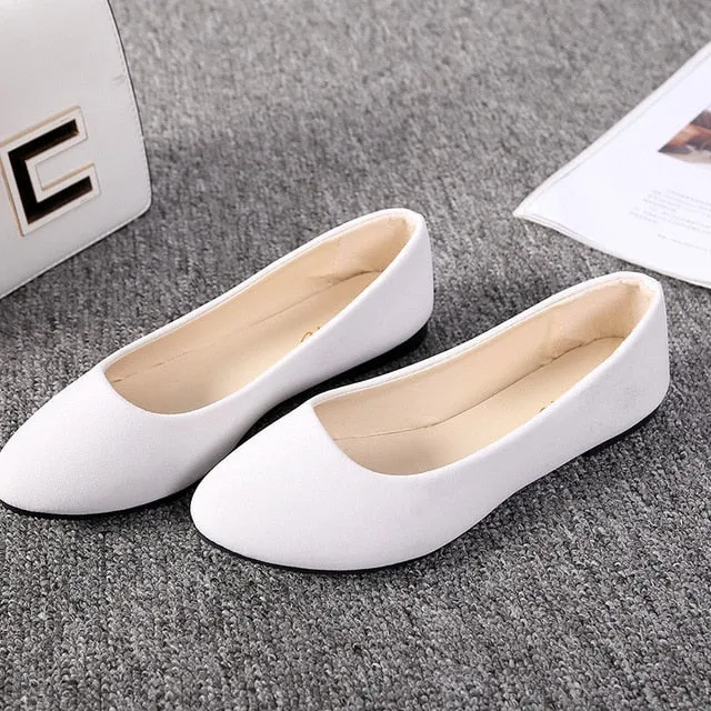 Plus Size 35-43 Women Flats Slip on Flat Shoes Candy Color Woman Loafers Lando Loafers