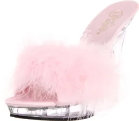 Fabulicious Women's Lip-101-8 Marabou Slipper Asics Tigers Shoes