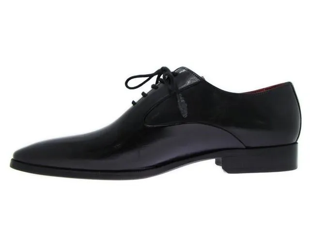 Paul Parkman Black Oxfords - 019-BLK Dress Shoes With Bottoms