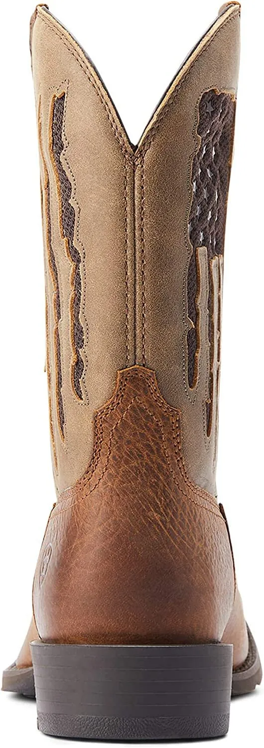 Adidas Indoor Cycling Shoes Ariat Men's Sport My Country Venttek Western Boot, Faithful Brown