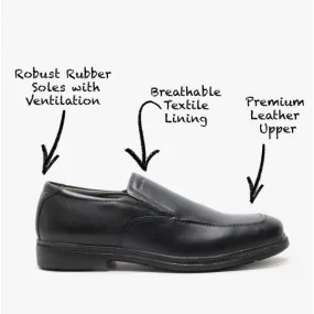 Shoes Similar To Asics Ds Trainer FEDERICO D Boys Leather School Shoes Black