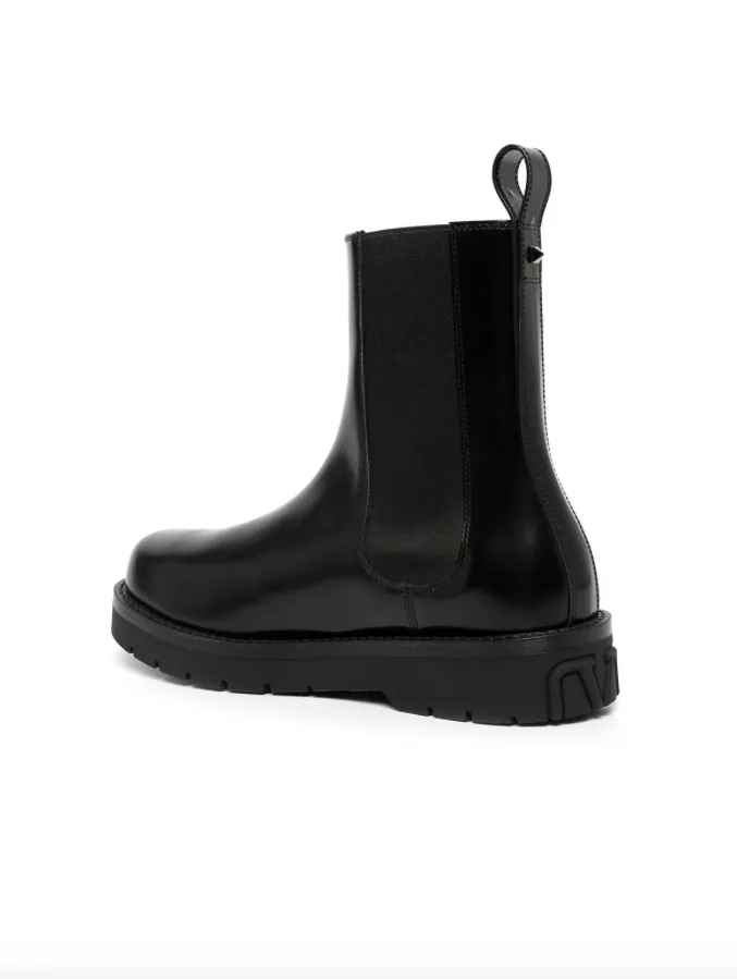 Valentino Garavani Rockstud leather boots Anderson Bean Elephant Boots