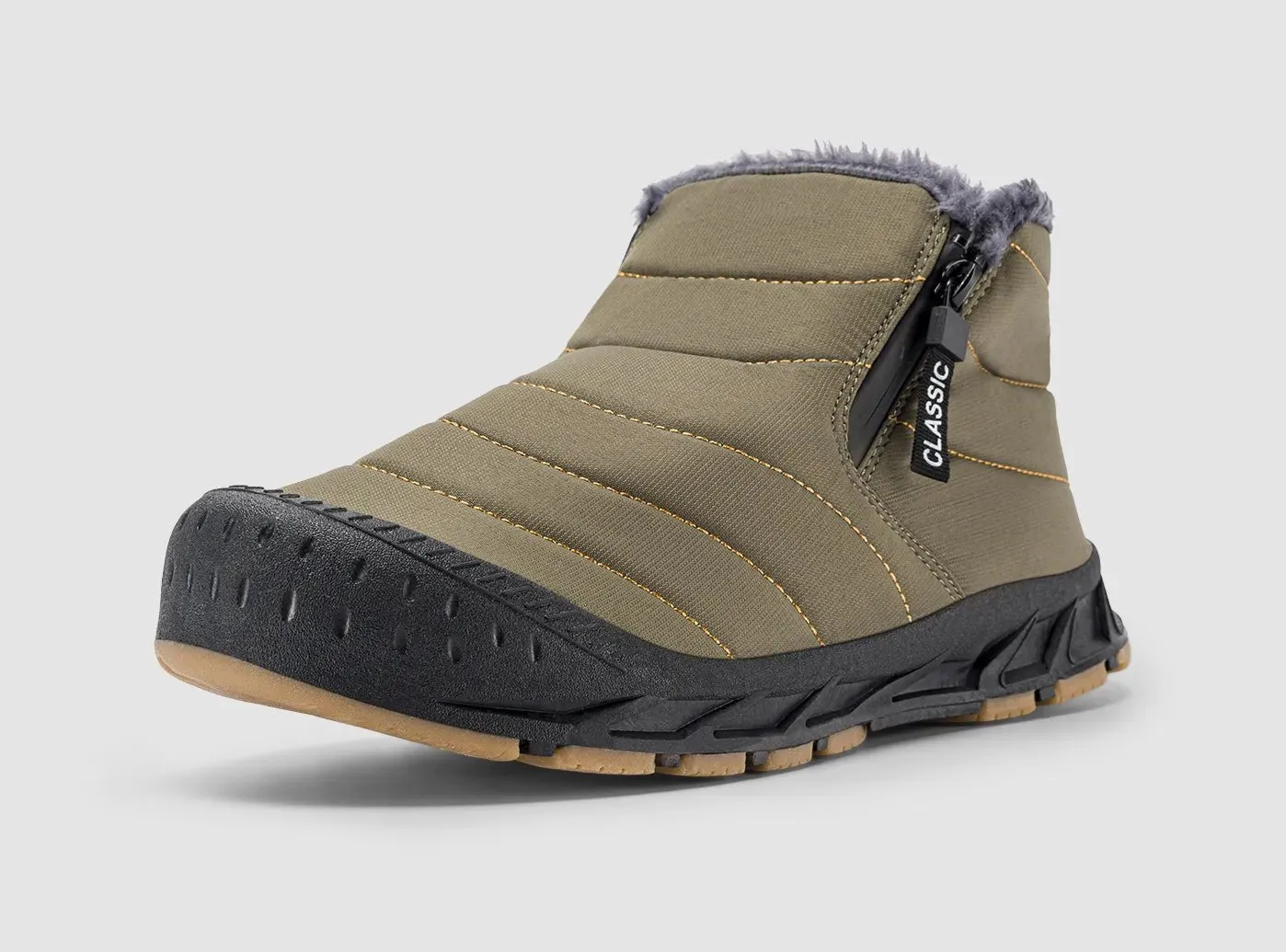 Lace Up Boots Work Boots FitVille Men's Retro Round Toe Snow Boots