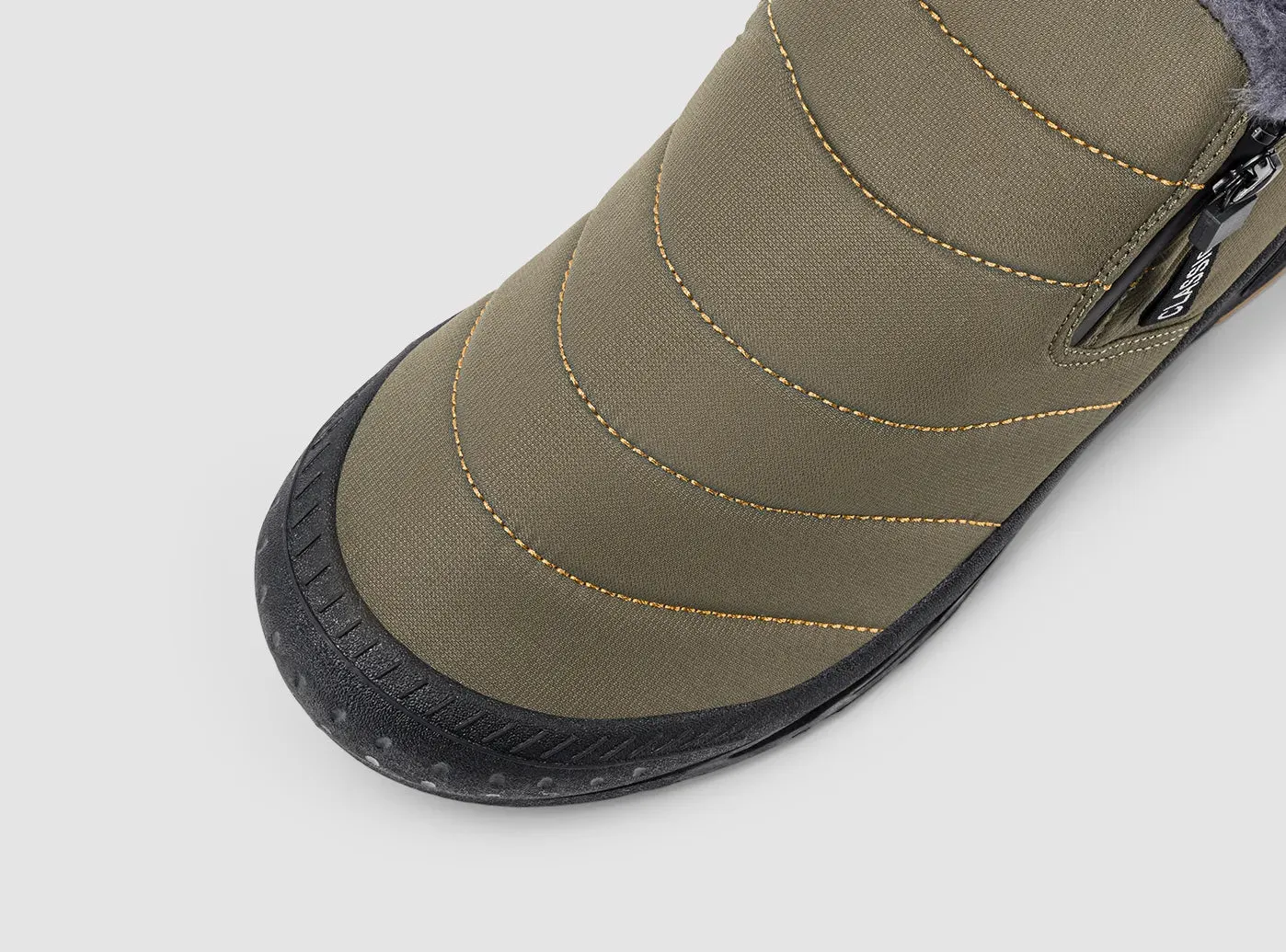 FitVille Men's Retro Round Toe Snow Boots Kinky Boots