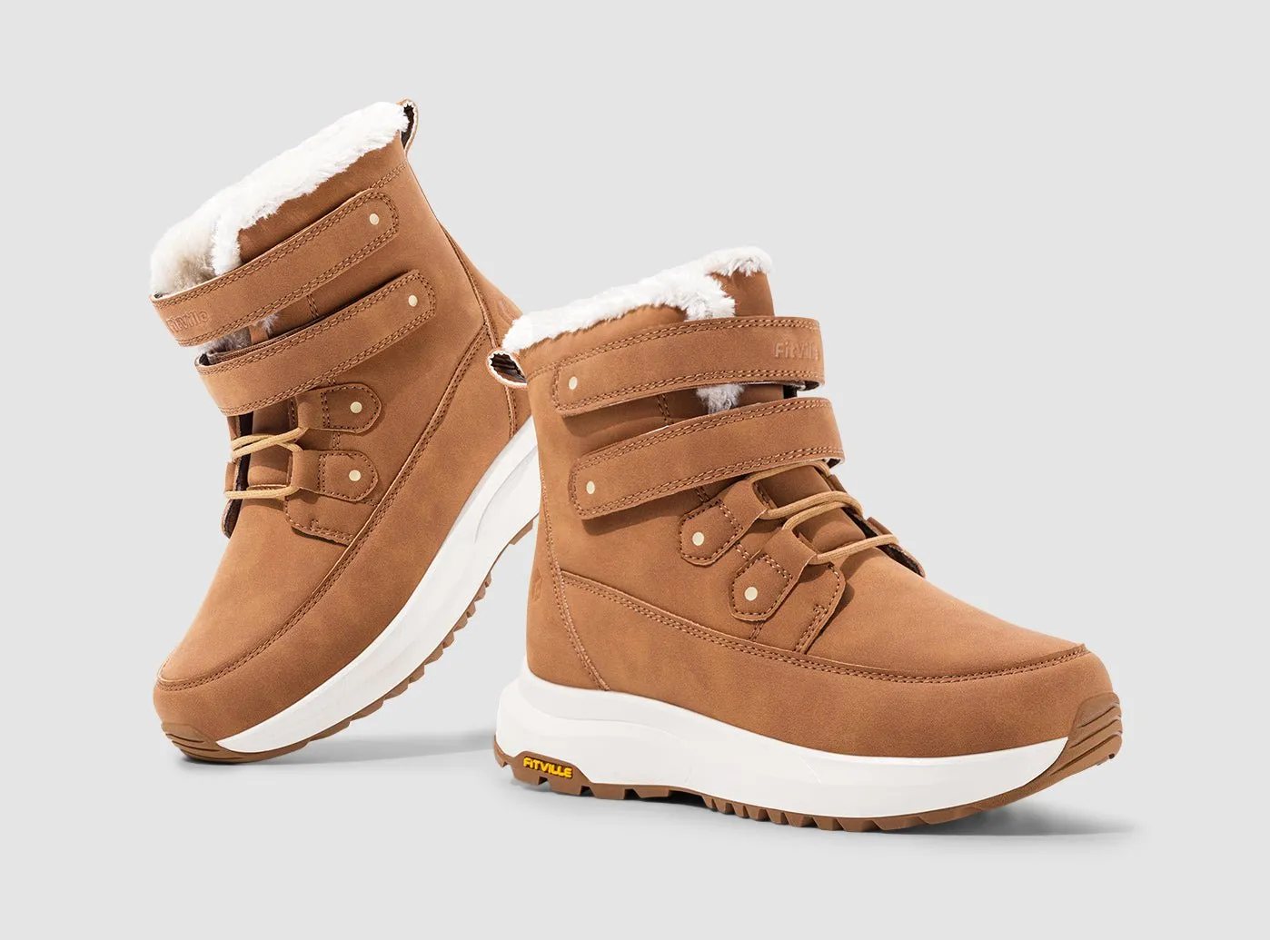 Flat 1930s Shoes FitVille Women's CozyCore Winter Boots V11