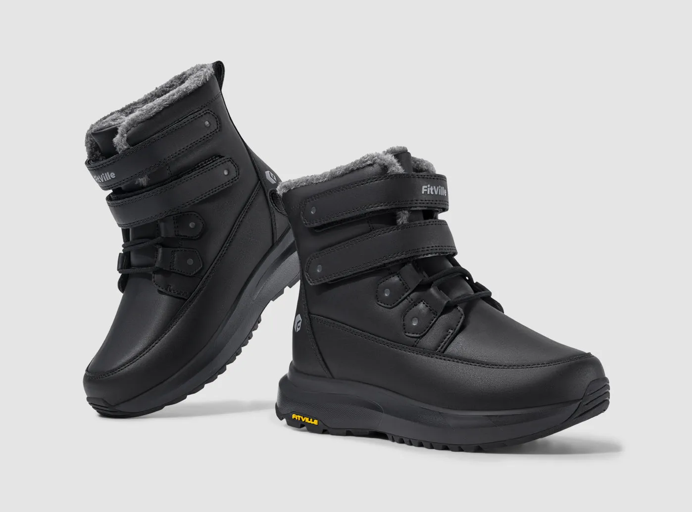 FitVille Women's CozyCore Winter Boots V11 Best Shoes For Flat Wide Feet