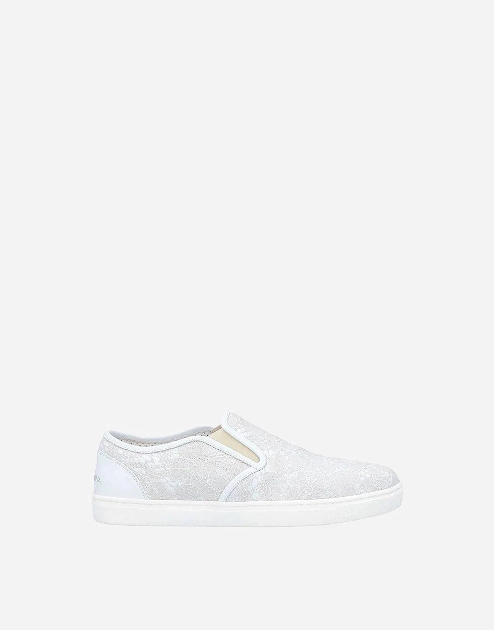 Almond Toe Flat Shoes Dolce & Gabbana Lace Slip-On Sneakers