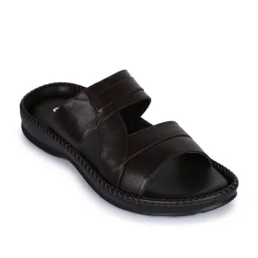 Slippers Cloth Coolers Casual (Brown) Slippers For Men K2-01 By Liberty